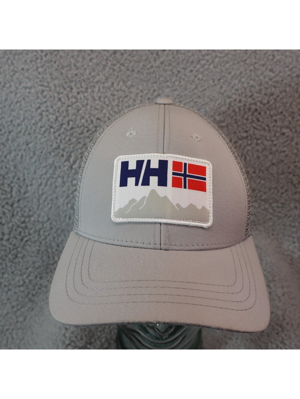 Helly Hansen Grey White Trucker Hat One size Mesh